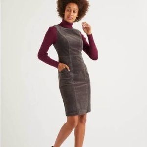 Boden Colette Gray Corduroy Dress; Sleeveless